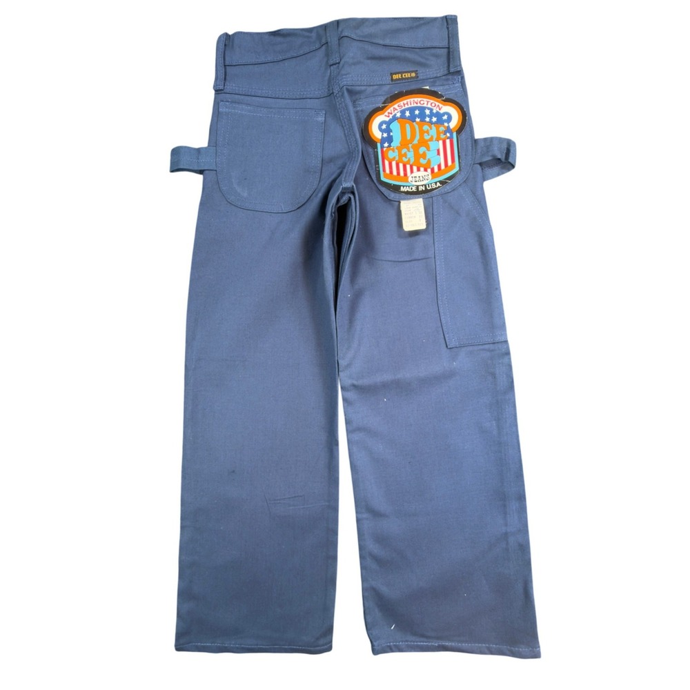 Dee Cee Vintage 70s Painter Pants Boys 8 Slim Blue USA Made NOS NWT 22x22